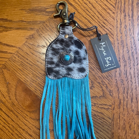 Myra Bag Accessories 22 Myra Hairon Leather Key Chain Key Fob Nwt